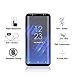 KingWood [New Package] Samsung Galaxy S8 Plus [S8+] Screen Protector, Premium 9H Hardness Tempered Glass Film, [Ultra HD Clear] 3D Curved Full Screen Coverage, Anti-Scratch, Bubble-Free (Black)