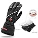 SAVIOR HEAT Heated Gloves for Men Women, 3M Rechargeable Electric Heated Leather Skiing and Snowboarding Gloves (XXL)