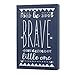 Little Love by NoJo Aztec Lighted Wall Decor, Be Brave Little One, Navy/White