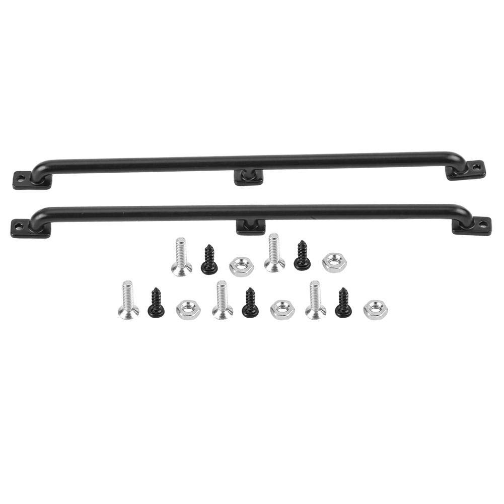 Dilwe RC Car Shell Handrail, Body Shell Left/Right Metal Handrail for 1/10 Scale RC Crawler Car(6.10inch) Model Car Accessories