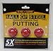 EyeLine Golf Weighted Ball of Steel, Silicon Padding, Instant Feedback, Perfect Stroke for Putter, 5X Weight of Standard Ball, Hitting The Sweet Spot, Consistent Improvement (Pack of 3)