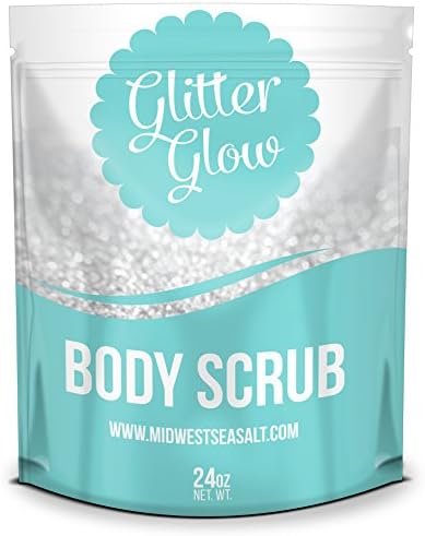 Bamboo Blossom Glitter Glow Face & Body Scrub – Amazing Exfoliating Scrub with All Natural Gold Mica to Give You That Perfect Glitter Glow. 24oz