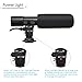 Camera Microphone, EIVOTOR Mic-01 3.5mm Digital Video Recording Microphone for D-SLR Camera, Black