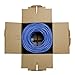 NavePoint CAT6 Ethernet Cable - CCA Bulk CAT6 Cable 500ft Ethernet Cable, 550MHz, 23AWG 4 Pair, Unshielded Twisted Pair (UTP), Solid Blue