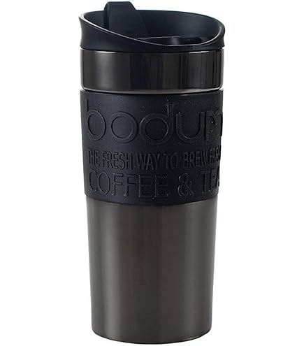 Amazon.com: Bodum Travel Mug, 0.45 l, Black, 8x8x20.8 cm : Home & Kitchen