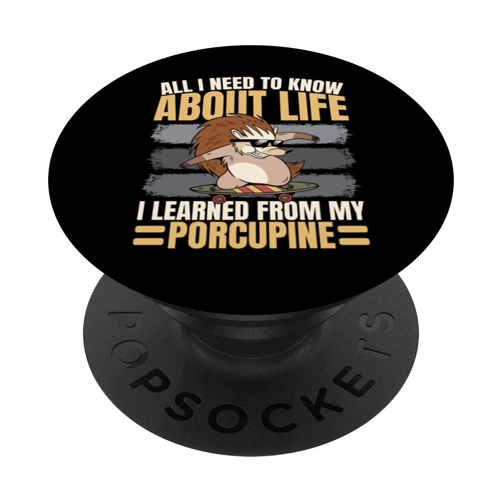 Porcupine Lover Prickly Rodent Animal Porcupine Whisperer PopSockets Swappable PopGrip