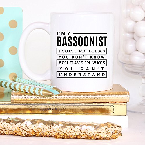 I'm A Bassoonist, Musician Coffee Mug, Bassoonist Funny Career Mugs Gift, Ceramic Tea Cup White, Funny Bassoonist Mug, Bassoon Teacher Gifts, Unique 11 oz Ceramic Coffee Mug for Bassoon Players - Thumbnail 5