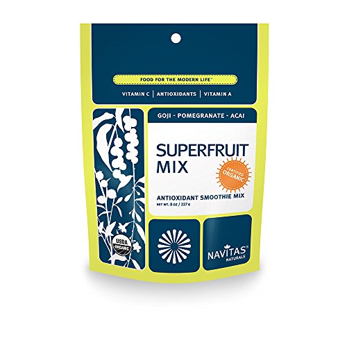 Navitas Organics Antioxidant Superfruit Blend Smoothie Mix, 8-Ounce Pouches