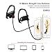 Ecandy Bluetooth Headset,Wireless Headphones Bluetooth 4.1 Sweat-proof Earphones with Mic for Running or Workout,Black