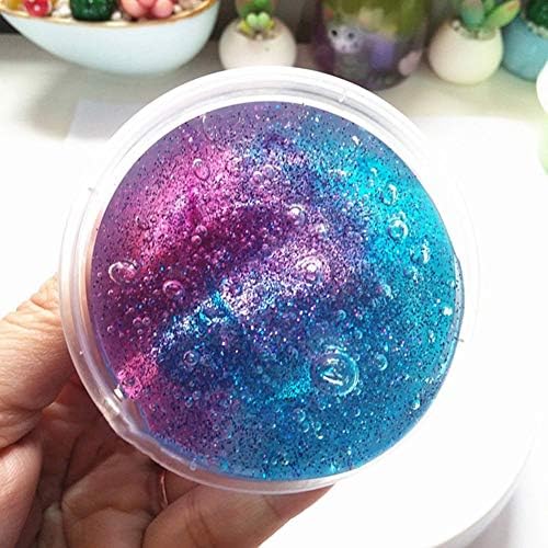 FeiyanfyQ 60ml DIY Galaxy Crystal Mud Clay Slime Putty Plasticine Sludge Stress Relief For Kids Toy Colorful