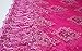 5 Yards African Lace Fabrics Nigerian French Beaded Tulle Fabric (Rose)
