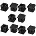 uxcell® Plastic Square Tube Inserts End Blanking Caps 19mm x 19mm 10 Pcs Black