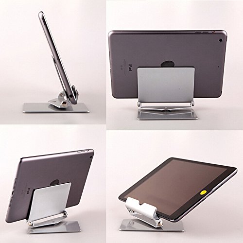 WER iPad Stand Desktop Multi-Angle Adjustable Portable Aluminium Stand Holder for Ipad1/2/3/Mini/Air/Samsung Tablet computer/Smartphone iphone6/6s/5/5s and E-readers
