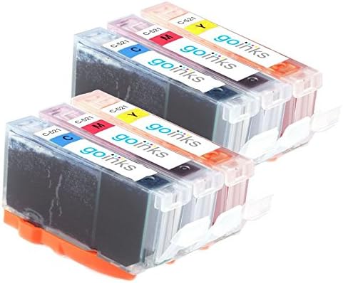 Go Inks C-521CMY Compatible C/M/Y Ink Cartridges to replace Canon CLI-521C, CLI-521M