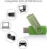 ENUODA 8GB Memory Stick 5 Pack USB 2.0 Swivel Flash Drive Five Colors view 3