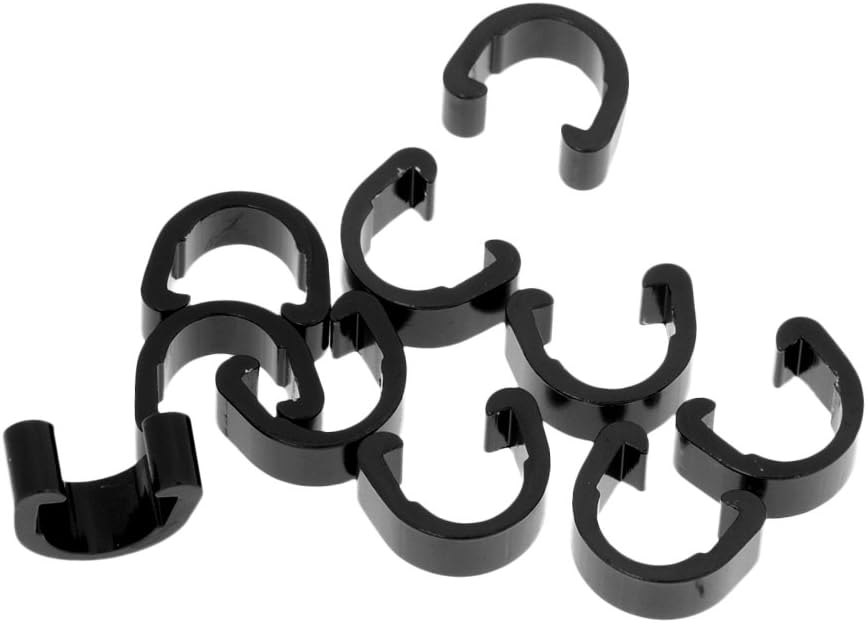 DYNWAVE 10Pcs MTB Bike CClip Cable Housing Clamps for