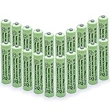 QBLPOWER Solar Light Batteries AAA Triple A NiMH 600mAh 1.2V Rechargeable for Garden Solar Lights Remotes Mice(20Pcs)