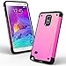 Galaxy Note 4 Case, Caseology [Sleek Armor Series] Slim Fitted Hard Exterior Metallic Shell for Samsung Galaxy Note 4 (2014) - Magenta Purple