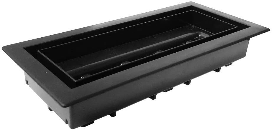 Registers, Grilles & Vents - Aria Lite 4x10 Black Vent Cover (1)