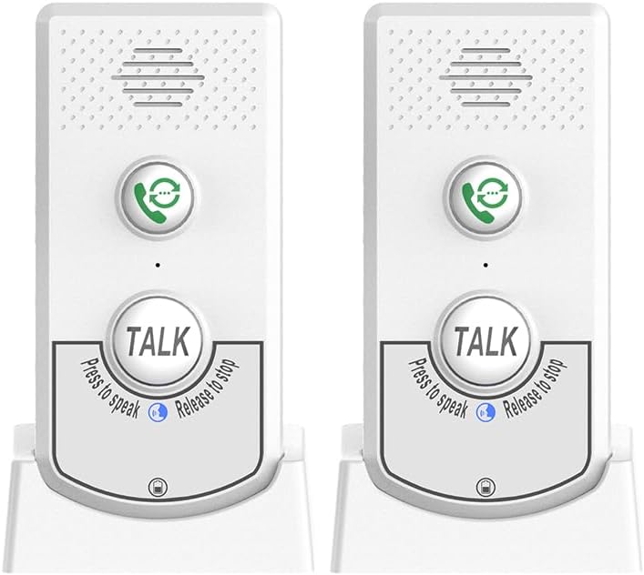 Splenssy Wireless Intercom 2 Pack Home Voice Long Range Bidirectional Caller