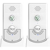 Irishom 2 Pack Intercoms Wireless for Home Voice Bidirectional Caller Home Ultra Long Distance Portable Wireless Voice Interphone Elderly Caller Room to Room Communication