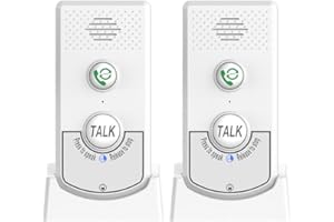 Irishom 2 Pack Intercoms Wireless for Home Voice Bidirectional Caller Home Ultra Long Distance Portable Wireless Voice Interp