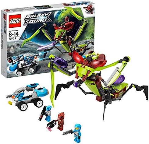 Lego Year 2013 Galaxy Squad Series 10" Long Vehicle Set #70703 - STAR SLICER with Stinging Claws and a Cocoon Plus 2-in-1 Vehicle, Solomon Blaze, Robot Sidekick &amp; Red Buggoid (Total Piece: 311)