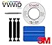 3M Professional Precision Vinyl Wrap Tool Kit Bundle (Wrapcut 200ft, Primer, Squeegee & Felts x3)