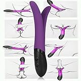 AmoreToy® Rechargeable Multifunctional Silicone Vibrator - 9 Patterns for Internal Stimulation - G-spot Vibe,clitroal Stimulator,male Prostate Massager,foreplay Teaser,powerful Vibration Anal Toy