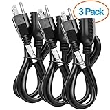 Aurum Cables 3 Ft Power Extension Cord - Electrical Power Cord - 16AWG Power Extension Cable Cord - SJTW NEMA 5-15P to NEMA 5-15R - ETL Listed - 3 Pack