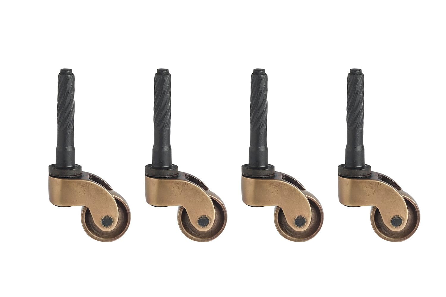 Photo 1 of STALLION HARDWARE Antique Brass Caster Wheels 3/4Inch Wheel Diameter Heavy-Duty Furniture Casters, Set of 4