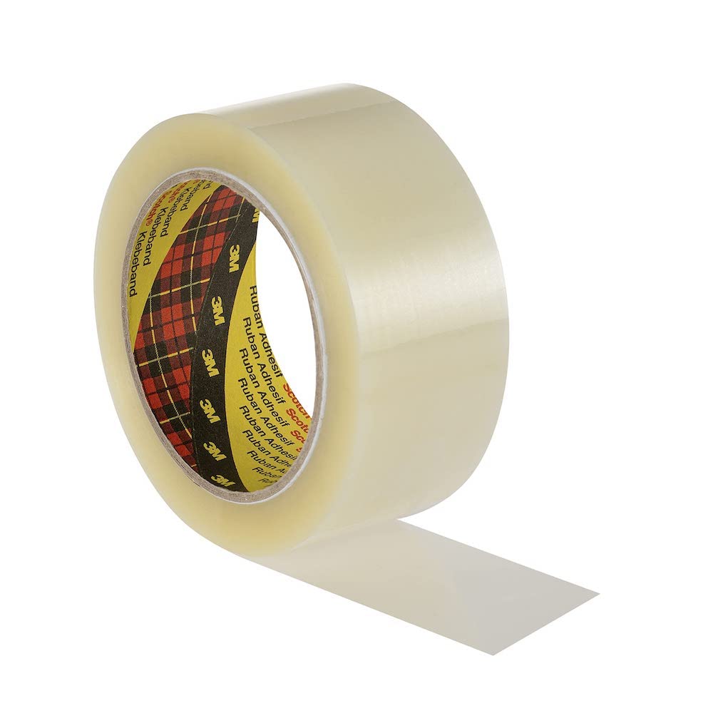 Scotch 3739 Box Sealing Tape, 50 mm x 66 m, Clear (Pack of 6)