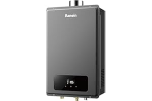 Ranein Natural Gas Tankless Water Heater, Indoor Max 7.4 GPM, 190,000 BTU Instant Hot Water Heater