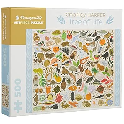 Buy Charley Harper Tree Of Life 500 Piece Puzzle Pomegranate Artpiece Puzzle Hardcover January 1 2013 Online In Indonesia 0764961969