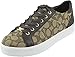 COACH Womens Paddy Low Top Lace Up Fashion Sneakers, Khaki/Chestnut, Size 7.5