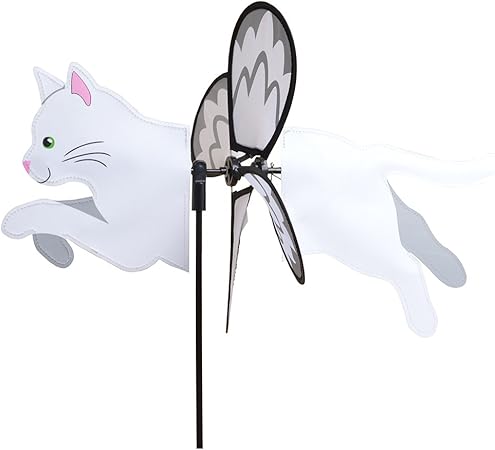 Premier Kite Pkgipwca Girouette Chat Blanc 48 X 32 X 70 Cm Amazon Fr Jardin