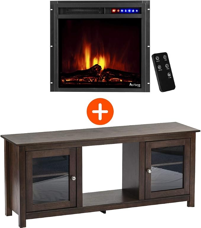 eFlame USA Montana TV Stand and Montana LED Electric