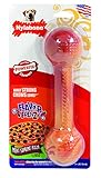 Nylabone Flavor Frenzy Souper Dura Chew Pizza Flavored Bumpy Bone Dog Toy