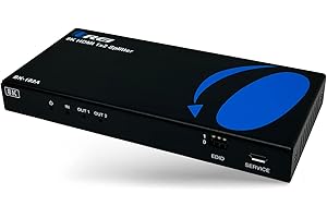 OREI 8K HDMI Splitter 1 X 2, Duplicate with Audio Extractor UltraHD Supports Upto 4K @ 120Hz IR EDID HDCP 2.3 - (BK-102A) (1x2 - Audio Out)