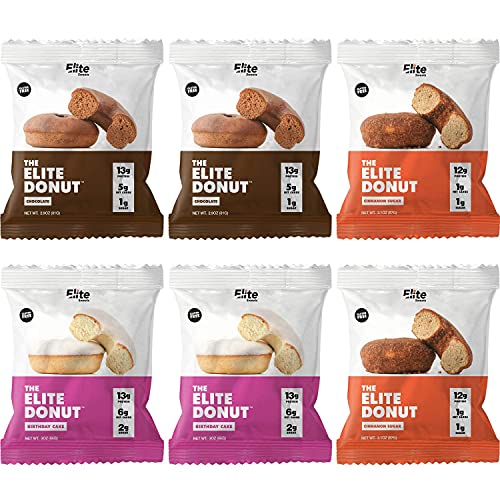 Elite Sweets The Elite Donut Variety Pack 18 Count Fresh Baked