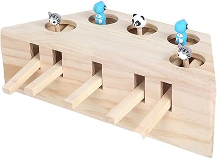Ysoom Jouet Interactif Pour Chat En Bois Jouet Souris Souris