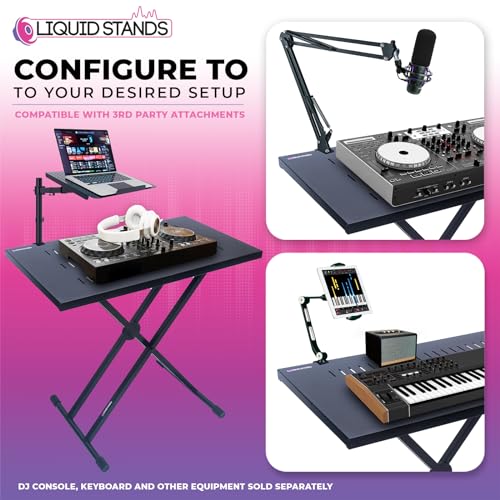 Liquid Stands Expandable DJ Table Stand Portable Audio Mixer Stand DJ
