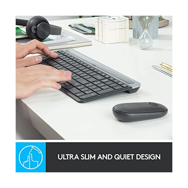 Logitech-MK470-Slim-Wireless-Keyboard-Mouse-Combo-for-Windows-24GHz-Unifying-USB-Receiver-Low-Profile-Whisper-Quiet-Long-Battery-Life-Optical-Mouse-PCLaptop-QWERTY-UK-Layout-Black Logitech MK470 Slim Wireless Keyboard & Mouse Combo for Windows, 2.4GHz Unifying USB-Receiver, Low Profile, Whisper…