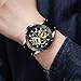 Men Business Watch, MINI FOCUS Quartz Chronograph Watches (Exquisite Dial, Alloy Case), Silicon Band Strap Casual Wristwatch for Men Gift