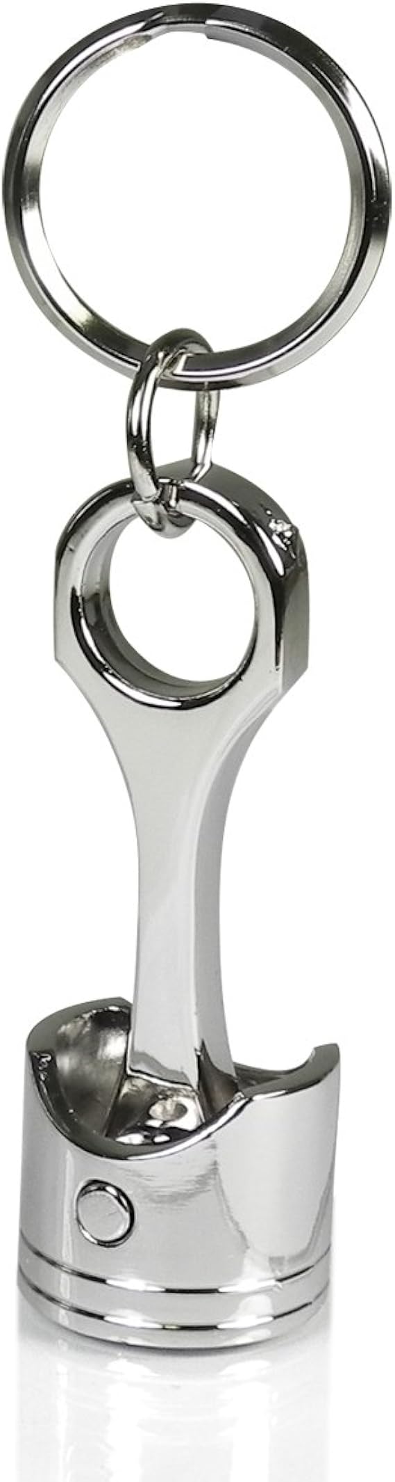 ford keychain amazon on Amazon Com Ipick Image For Ford Mustang Tri Bar Piston Style Chrome Metal Key Chain Clothing