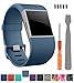 CreateGreat Bands Compatible Fitbit Surge,Replacement Band Strap for Fitbit Surge Watch Fitness Tracker Original Wrist Band Accessories Small&Large (1, Small(5.5