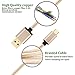 HI-CABLE, USB Type-C Cable (3ft+10ft) Short and Long Nylon Braided Fast Charging/Data Charger Cord for Samsung Galaxy S8 Plus, LG G6 G5 V20, Huawei Mate 9 P9,Moto Z Play, More (Pack-2) -Gold