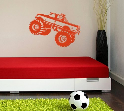 Amazon Com Kids Boys Monster Truck Wall Decal Small Monster