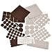 166 Piece Two Colors - Variety Size Furniture Felt Pads. Self Adhesive Pads with Transparent Noise Reduction Bumpers. Best Floor Protectors for Your Hardwood & Laminate Flooring-166 Piece