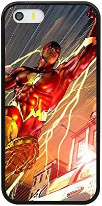 Justice League The Flash Barry Allen Theme Case For Iphone 5/5S/SE Comic TPU Silicone gel edge + PC Bumper Case Skin Protective Custom Designed Printed Phone Protector Full Protection Cartoon Cover